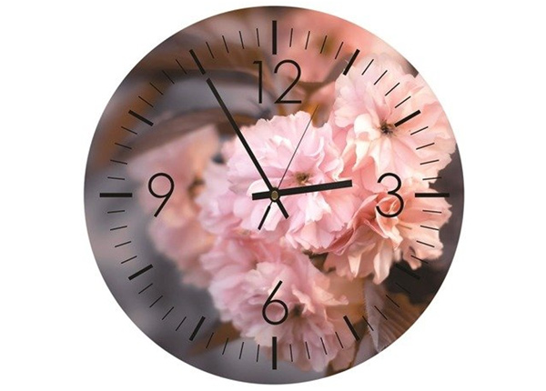 Настенные часы с изображением Powdered flowers