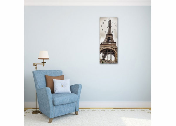 Настенные часы с картиной Eiffel Tower