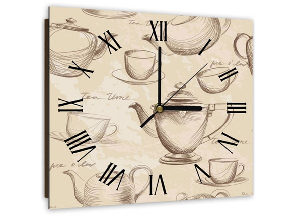 Настенные часы с картиной Tea time