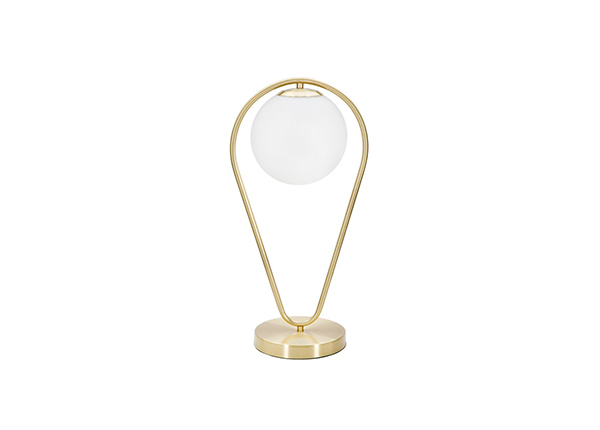 Настольная лампа Glam, золотистый/белый