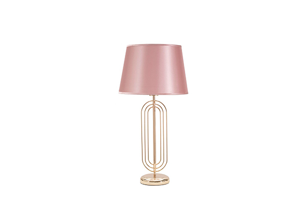 Настольная лампа Glam, золотистый/розовый