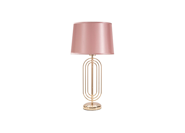 Настольная лампа Glam, золотистый/розовый