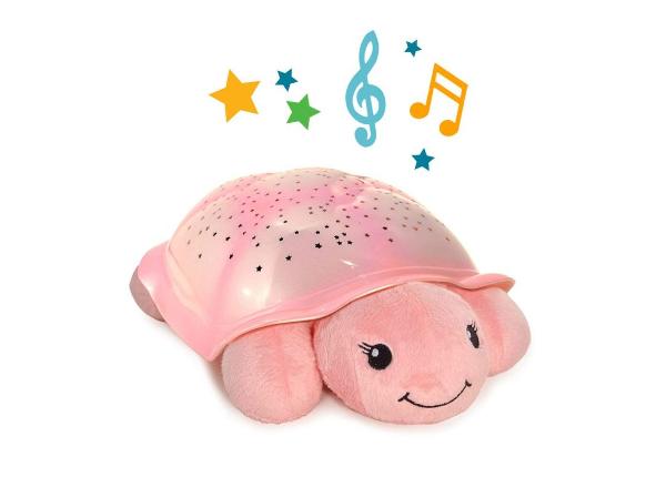Ночник розовая черепаха с мелодиями Cloud B