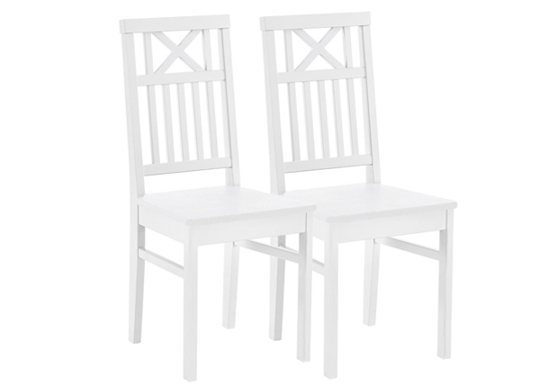 Обеденные стулья из массива берёзы Florence 2 шт, белый