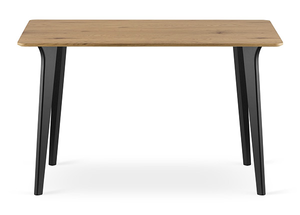 Обеденный стол Monti 80x120 cm, дуб/чёрный