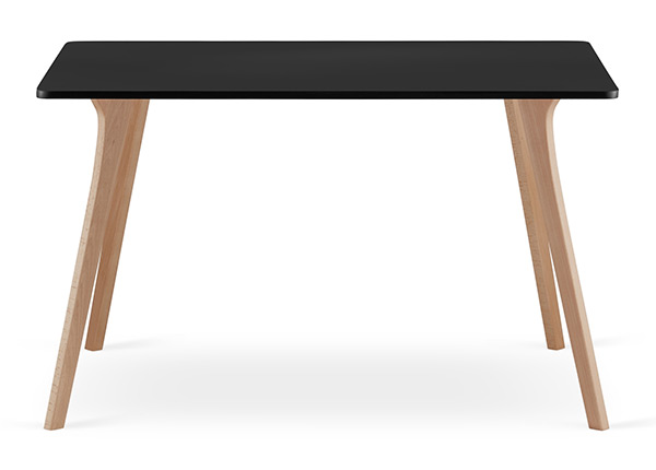 Обеденный стол Monti 80x120 cm, чёрный