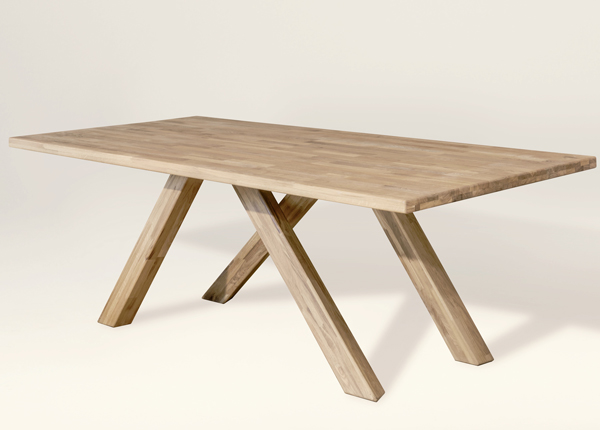 Обеденный стол из массива дуба Dexter 1 200x100 cm