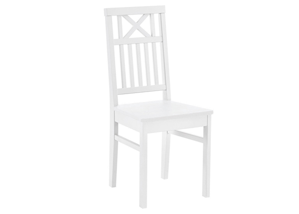 Обеденный стул из массива берёзы Florence, белый
