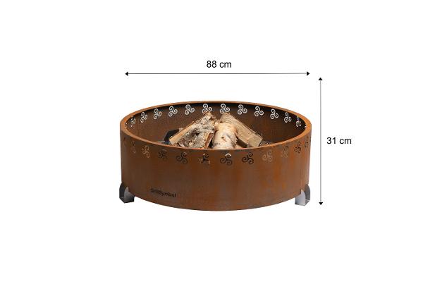Очаг для костра GrillSymbol Legend из сиали Cor-Ten