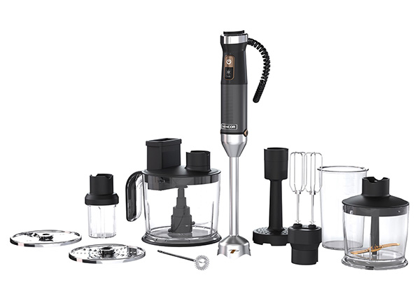 Погружной блендер с принадлежностями Sencor SHB6552BK, черный