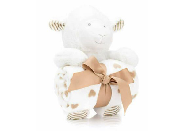 Подарочный набор в коробке мягкая овечка с одеялом, Fillikid