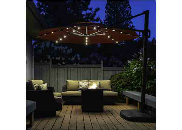 Подсветка для садового зонта 72 LED