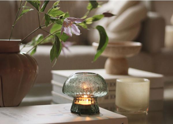 Подсвечник Fungo 12, зеленый