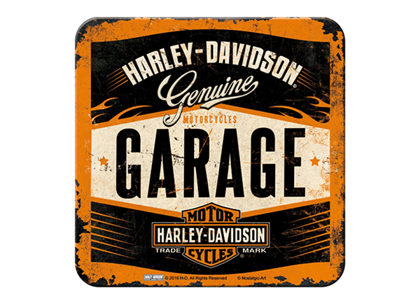 Подставка под стакан в ретро-стиле JHarley-Davidson Garage 4 шт