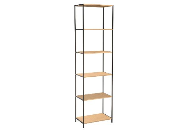 Полка Harper 50x30xH180 см, пепельный/черный