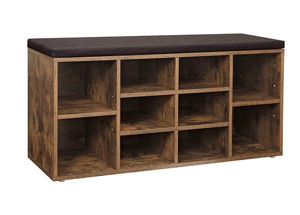 Полка для обуви, коричневая