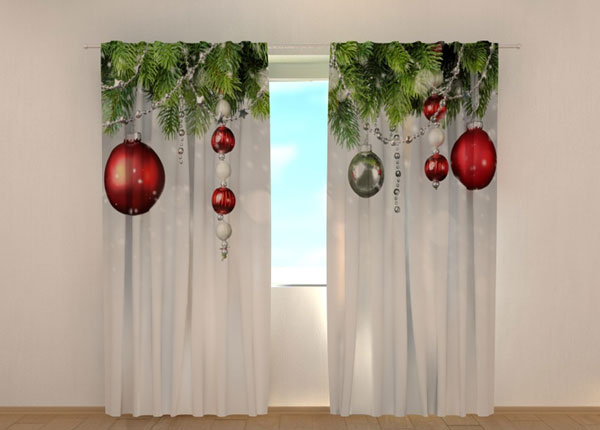 Полузатемняющая штора Christmas Decorations 240x220 см