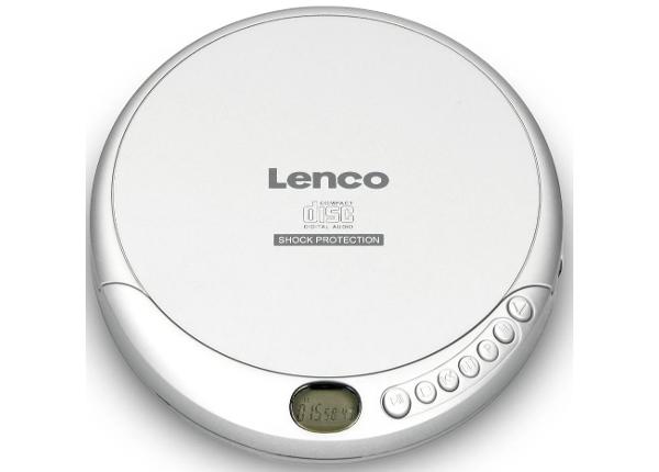 Портативный CD проигрыватель Lenco CD201SI, серебристый