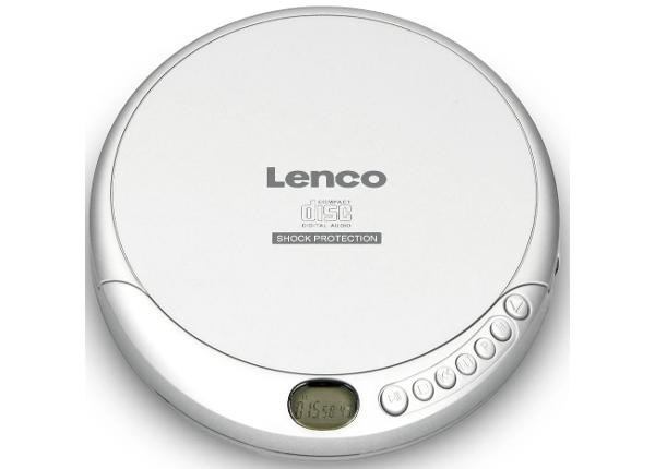 Портативный CD проигрыватель Lenco, серебристый
