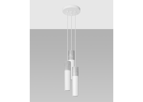 Потолочный светильник Borgio 3, белый/серый