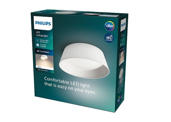 Потолочный светильник Philips Dawn 14 Вт 3000K 1000лм с белой тканью