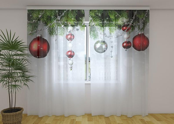 Просвечивающая штора Christmas Decorations 240x220 см