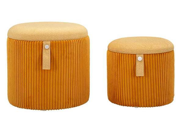 Пуф с местом для хранения, 2 шт