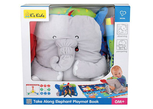 Развивающая игрушка-коврик Слон