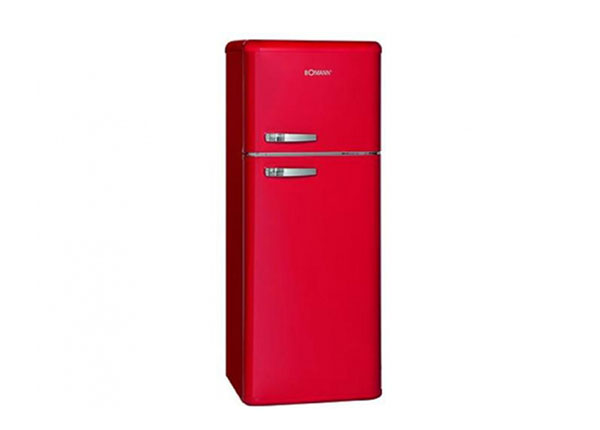 Ретро-холодильник Bomann, красный
