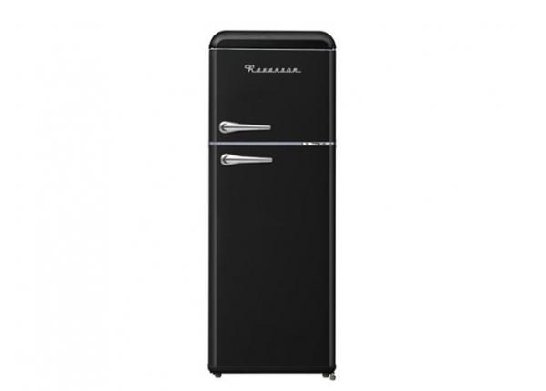 Ретро-холодильник Ravanson LKK210RB, черный