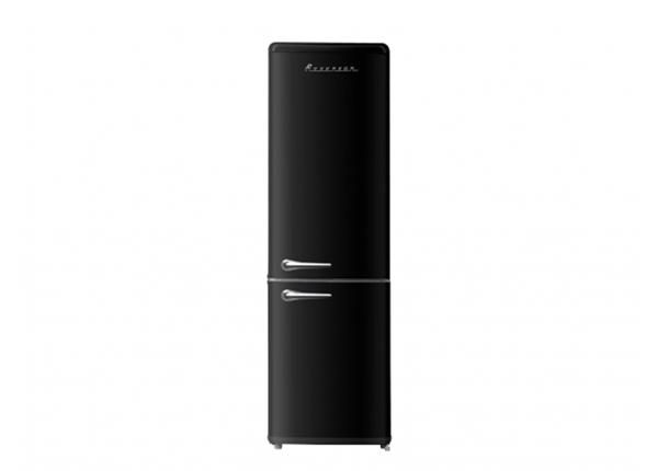 Ретро-холодильник Ravanson LKK250RB, черный