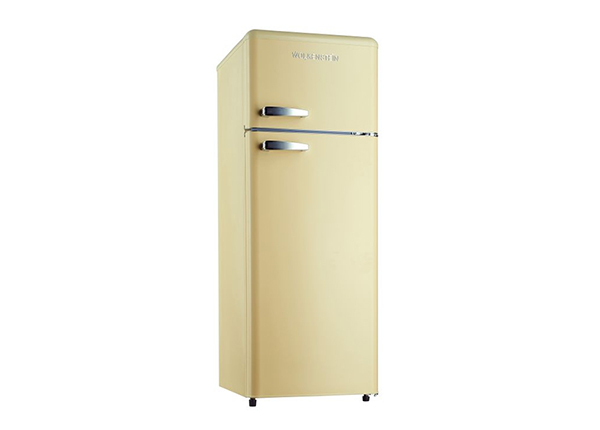 Ретро-холодильник Wolkenstein, глянцево-бежевый
