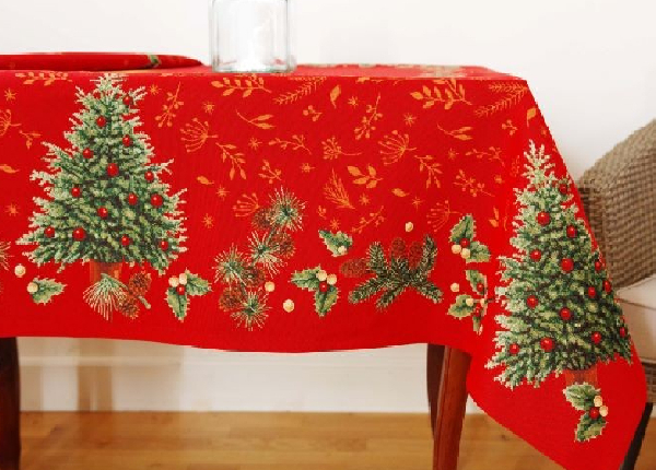 Рождественская скатерть из гобелена Pinetree 138x23 см