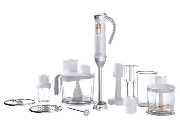 Ручной блендер с принадлежностями Sencor SHB6551WH, белый