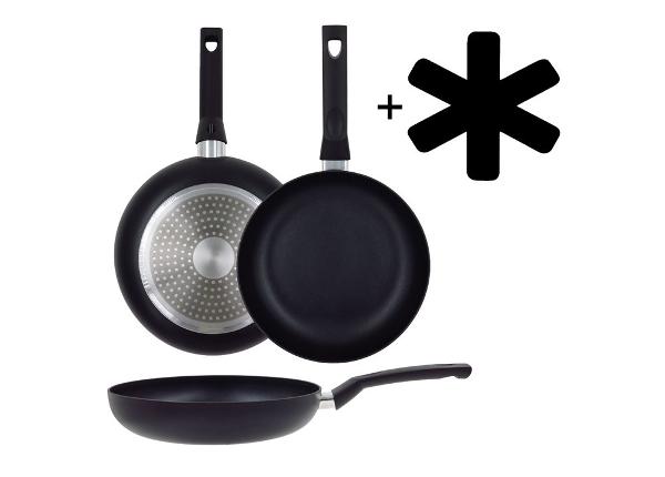 Сковорода Black Ceramic Ø 26 см + защита для сковороды, керамическая, для индукционных плит