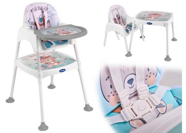 Стульчик для кормления/детский стол и стул 3в1
