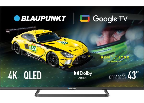 Телевизор Blaupunkt 43" (108 см) QLED 4K Ultra HD Google TV, Dolby Vision, Dolby Atmos
