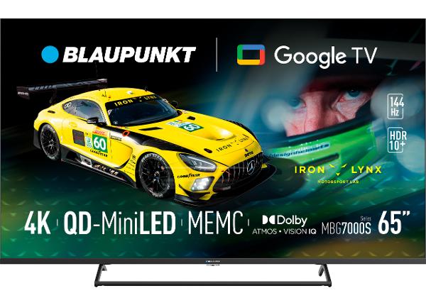 Телевизор Blaupunkt 65 дюймов (164 см) 4K Ultra HD 144 Гц MiniLED Google TV, Dolby Vision, Dolby Atmos