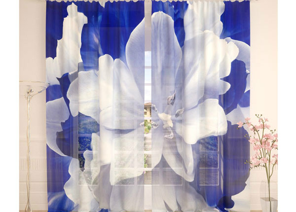 Тюлевые занавески Blue White Tulip 400x260 cm