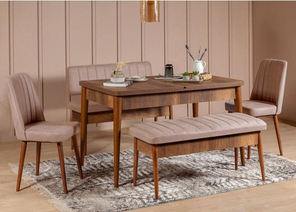 Удлиняющийся обеденный стол 130/165x80 cm