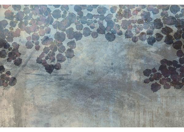 Флизелиновые фотообои Blue Leaves Abstract 150x250 см