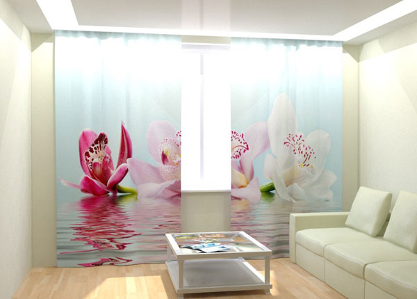 Фотошторы "Lilies on the water" 300x260 см