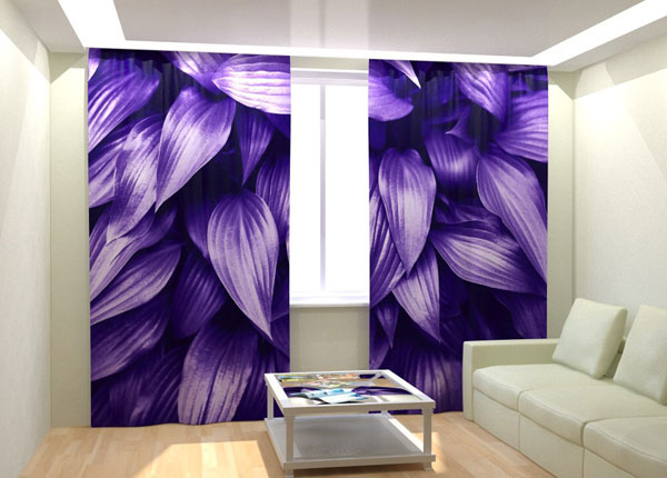 Фотошторы "Purple Leaves" 300x260 см