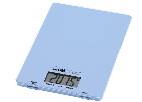 Цифровые кухонные весы Clatronic KW3626B, синие