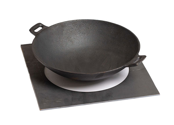 Чугунный вок Ø 30 см с адаптером