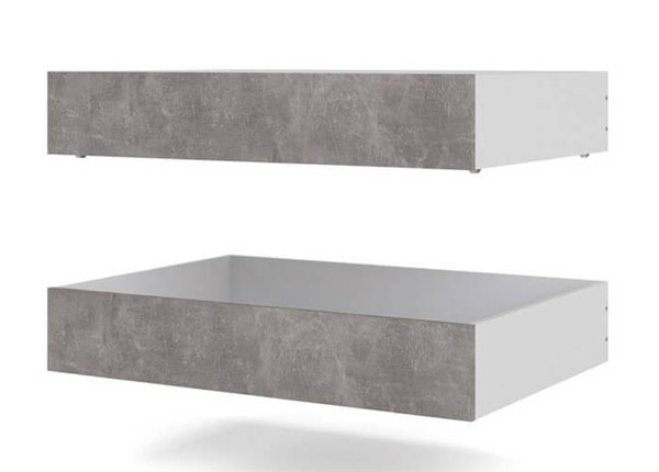 Ящики кроватные Naia 99 cm, 2 шт бетон