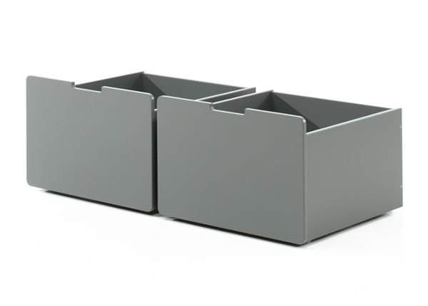 Ящики кроватные Pino 2 шт, серый