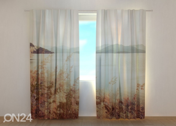 Pimennysverho Grass and Mountains in Vintage Style 240x220 cm, Wellmira