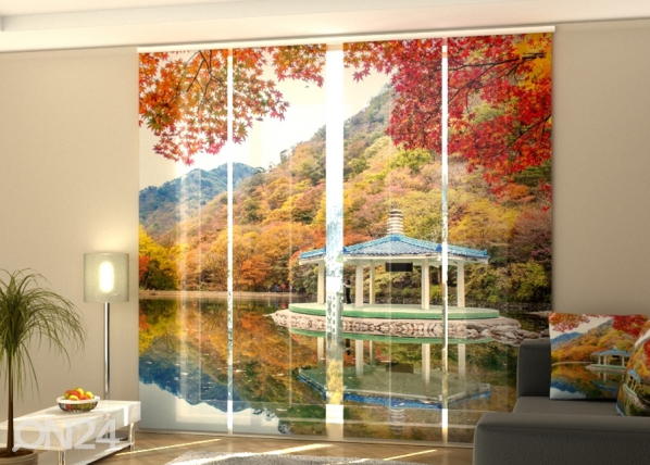 Puolipimentävä paneeliverho Autumn in South Korea 240x240 cm, Wellmira