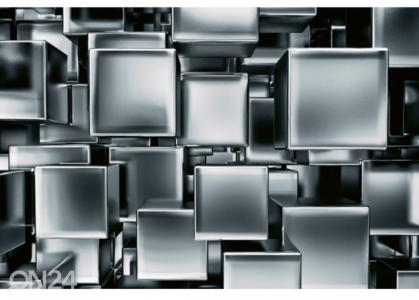 Fleece-kuvatapetti Metal cubes 225x250 cm, ED